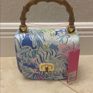 NWT leilani bamboo top handle purse